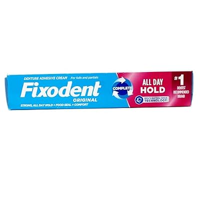 Fixodent Original Denture Adhesive Cream-2.4 oz, 4 pk