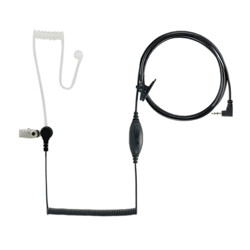 Image of Cobra RX380 2-Pack Walkie Talkies & Compatible Cobra GA-SV01 2P Surveillance Headset Microphones: Rechargeable, 40 Preset Channels, Long Range 32-Mile Two-Way Radio Set, Black