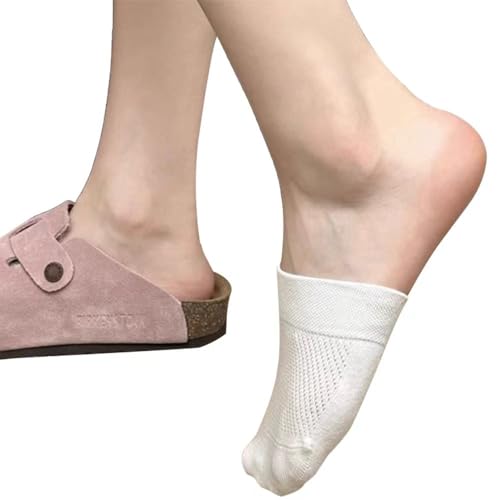 5 Pairs Cotton Toe Socks Grey