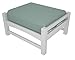 POLYWOOD PWCLO23WH-5413 Club White/Spa Ottoman