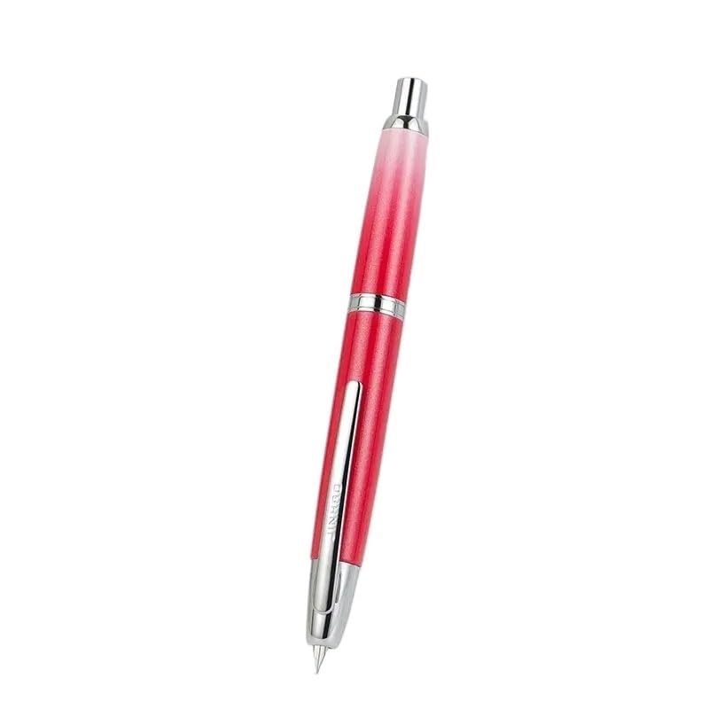 Stylo plume rétractable pointe fine 0,5mm lot de 10 en métal