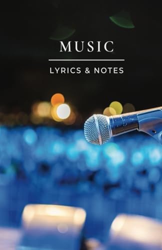 Singer Songwriter Music Notebook: Songwriters notebook for writing lyrics and music