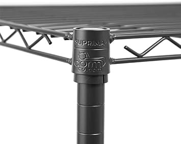 DormCo Suprima - Mini Shelf Supreme - Adjustable Metal Shelving Unit - Black