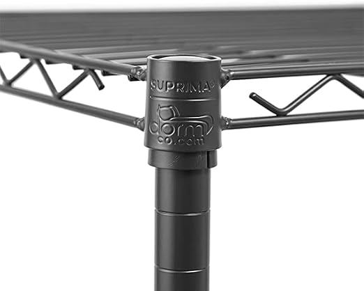 DormCo Suprima - Mini Shelf Supreme - Adjustable Metal Shelving Unit - Black