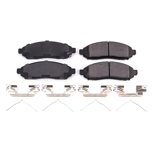 Image of PowerStop Front Brake Pads for Nissan Frontier 2005-15 |Pathfinder 2005-12 |Xterra 2005-15 |Suzuki Equator 2009-12 - Z17 Ceramic Brake Pads with Installation Hardware, 17-1094