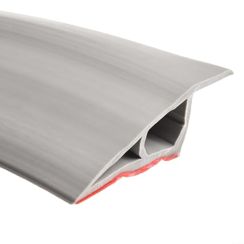 Eawfgtuw 1m Floor Transition Strip Self PVC Carpet Edge Trim Threshold Profile Cover Strips Waterproof Flooring Accessories(GRAY)