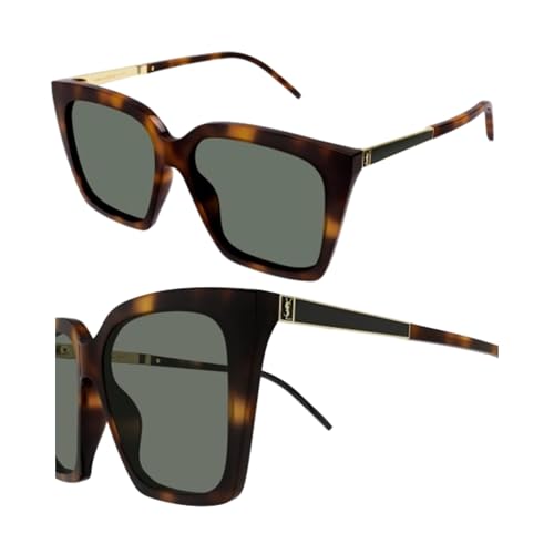 SAINT LAURENT SL M100 Squared shape Sunglasses + Bundle with eSHADES Luxury Eyewear Kit2