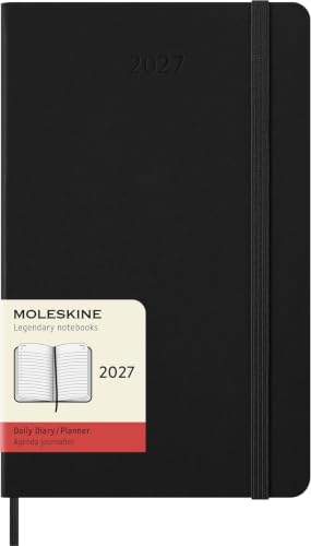 Moleskine Agenda Giornaliera 2027, Planner 12 Mes, Con Copertina Rigida
