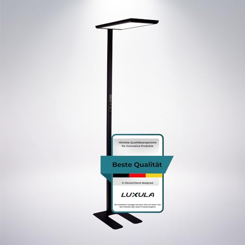 LUXULA Büro Stehlampe LED, dimmbar, CRI98 Vollspektrum, UGR