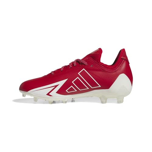 adidas Men's Adizero Electric.1 American Football, Team Power Red/White/Team Power Red, 8.5