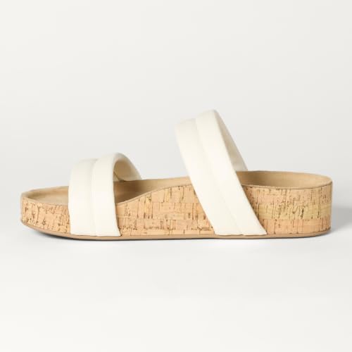 Image of Amazon Essentials Women's Two Strap Slide Cork Sandals