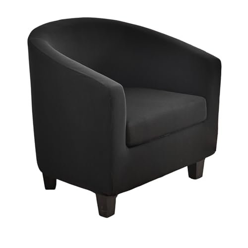 NILUOH Club Chair Slipcover 2 Piece Soft Stretch Tub Chair Cover Barrel Chair Covers Armchair Covers Spandex Couch Covers Furniture Protector for Bar Counter Living Room,Color 11