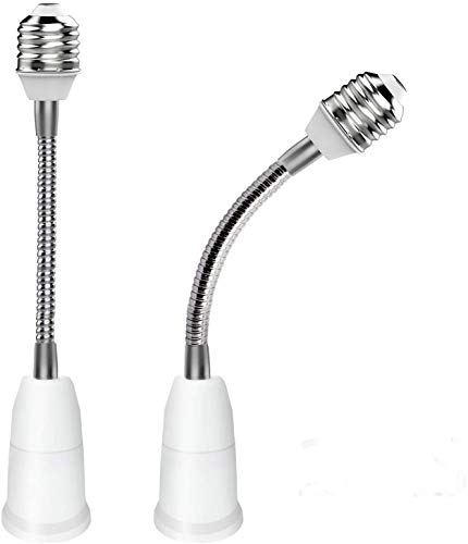 E27 Lampenfassung Sockel Verlängerungsfassung, Von E27 bis E27 Verlängerung für Glühlampe Lampenfassung für Lampenfassung, Flexibler Verlängerungsadapter Cover