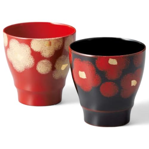 J-kitchens 2客セット 漆器 湯呑み 手塗り うるし PID-529753 日本製