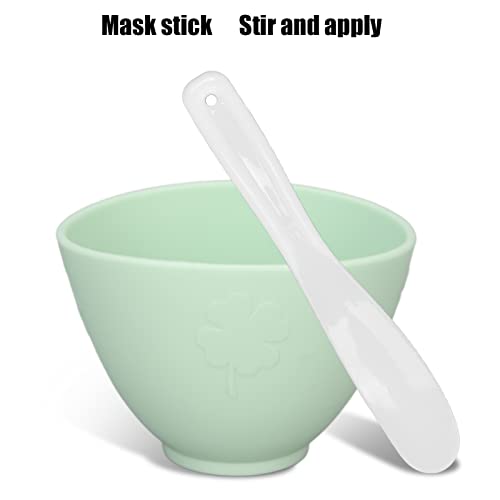 Conjunto de tigela de mistura de máscara, máscara facial de silicone ecológica segura ferramenta faç