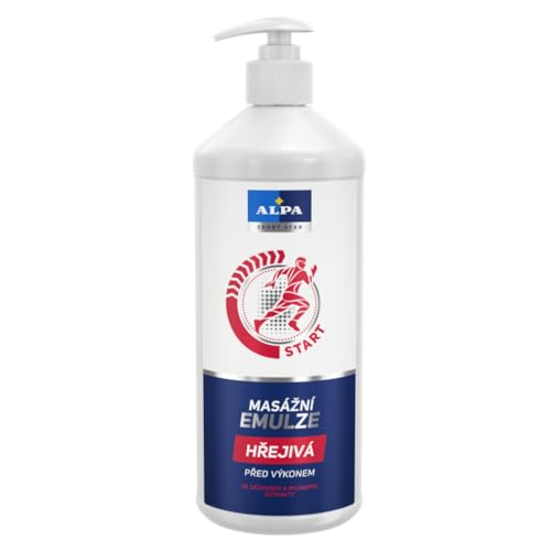 Alpa - Emulsión de masaje caliente de 1 l
