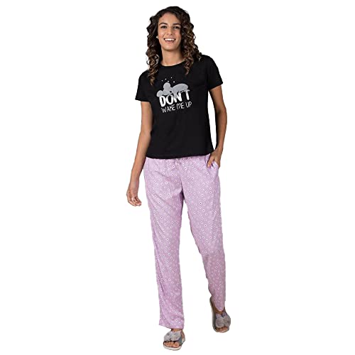 Image of in. fuse by Shoppers Stop Graphic Cotton Round Neck Womens Regular Fit T-Shirt (S21INFGRAKTPB-P)