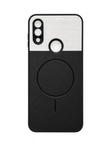 Image of Bintage Dual-Leather Mac Safe Design Phone Case| Soft Touch Finish | Full Camera Protectection Back Cover Compatible for Redmi Note 7 /7 PRO - White & Starry Black