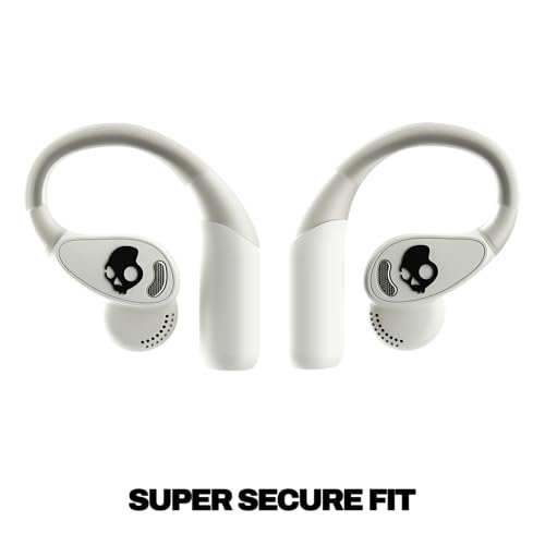 Image of Skullcandy Push 540 Open Wireless Open-Ear Bluetooth Earbuds, Headphones, Sweat and Water Resistant, 42 Hours Battery, Detachable Neckband, Secure Fit, Microphone for iPhone Android - Bone