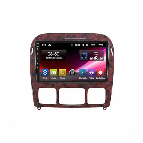 Navegador GPS radio de coche 2 DIN con Android Auto para Mercedes Benz S Class 98-05