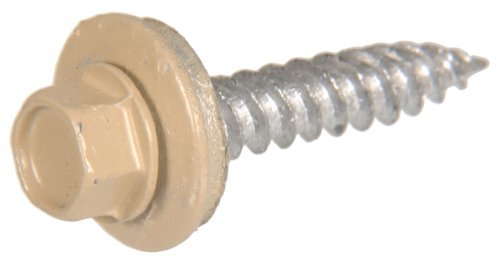 Tornillos autoperforantes de acero hexagonal #10 x 1, pack 35