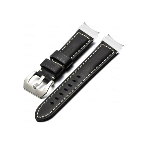 20mm���s�b�h�����[�X���U�[�x���g�ɓK������Samsung Galaxy Watch 6 5 4Classic 47mm 43mm(Black-Silver,Galaxy Watch 5 Pro)