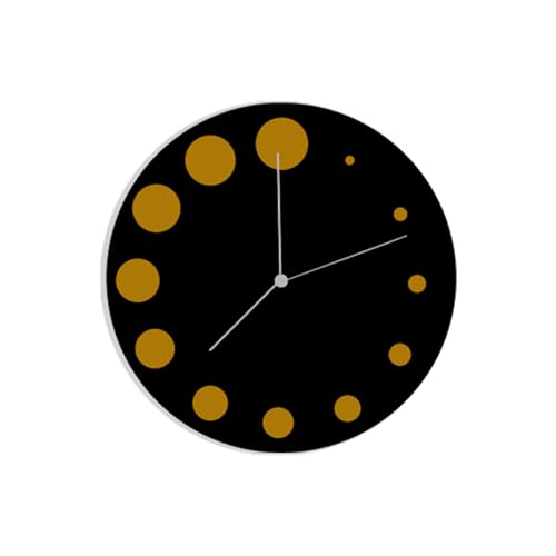 Horloge murale silencieuse sans tic-tac en métal noir pour bureau - 2