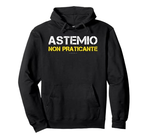 LUMOMIX Felpa Divertenti Alcol - Scritte: Astemio Non Praticante Felpa