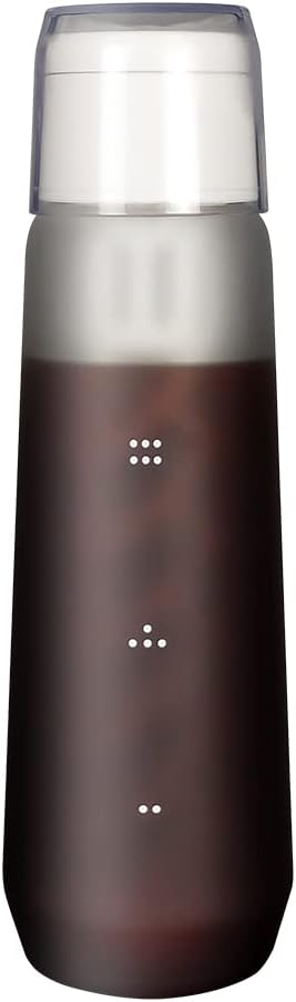 Gonzone Portable Cold Brew Coffee Maker,Iced Coffee Maker,Household Glass Coffee Cold Brewing Pot,Summer Cold Extraction Filter Pot,750ML