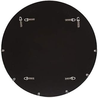 Howard Elliott Dante Round Oval Rose Gold Wall Mirror – Decorative Accent Frameless Contemporary Mirror for Entryway, Bathroom, Bedroom, Living Room, Vanity, Home Décor – 30 x 30 Inches