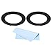 PATIKIL 72mm-95mm Metal Step Up Ring with Cleaning Cloth, 2 Pack Camera Lens Filter Adapter Ring Aluminum Filter Adapter Ring for Camera Lenses Hood, Black