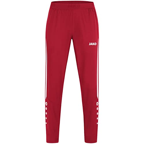JAKO Damen Freizeithose Power, Rot/Weiß, 34 – Ansicht 1