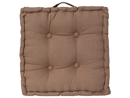 Paris Prix Atmosphera - Cuscino da pavimento Dorian, 40 x 40 cm, colore: Tortora