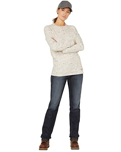 ARIAT Women's Fr Avelynn Medium Wash Duralight Stretch Slim Work Jeans Blue 32 LNG