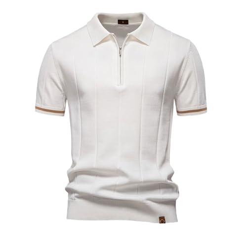 Polo respirant homme à fermeture éclair : restez au sec et au frais pendant l'effort