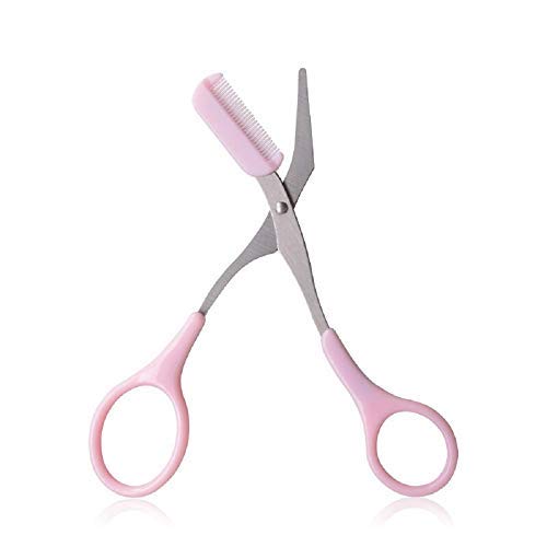 digital shoppy eyebrow trimmer scissors with comb remover makeup tools hair removal grooming shaping shaver trimmer eyelash hair clips