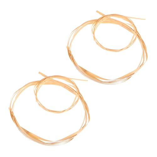 PRETYZOOM 4Pcs Strips for Weaving Sturdy and Bendable Flat Cane Material for Crafting Furniture Flower Baskets and Home Decor Chair Cane Supplies