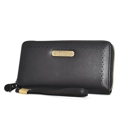 Large Genuine Leather Women Wallet Bifold Purse...
