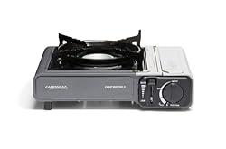 Campingaz , Camp Bistro 3 Hornillo De Gas Individu...: Compacto y potente: hornillo de camping con cartucho de gas (2200 w); fácil uso; encendido piezoeléctrico; llama regulable de forma continua; soporte para sartenes y ollas hasta 26 cm de diámetro Buena seguridad: la doble válvula de seguridad del reg...