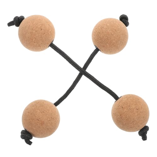 JEWEDECO 2ペア マラカス シェイカー キーフォブ グリ パーカッション シームレスなパーカッション 家庭用砥石 カシャカ打楽器 家族で楽しめる楽しいシェイカー 木、砂、ロープ