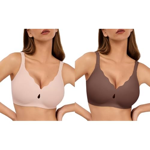 Wave Push Up Wireless Bra Seamless Bras Skin S & Full Coverage Comfortable Everyday Bra Canache S