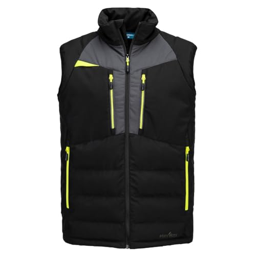 Portwest DX432 DX4 Insulated Bodywarmer Work Safety Vest All Weather Protection Stretch Panels Insulatex Padding Ergonomic Design Waterproof Windproof Breathable Texpel Splash Eco Flotech Ventilation