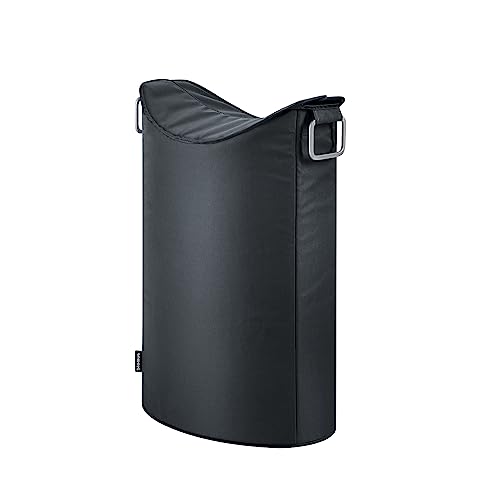 blomus Wäschesammler -FRISCO- | Aluminium/Kunstfaser | Schwarz | H 67 cm x...