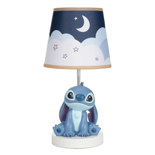 Bedtime Originals Disney Stitch Hand-Painted 3D Sculpted Nursery Lamp And Shade