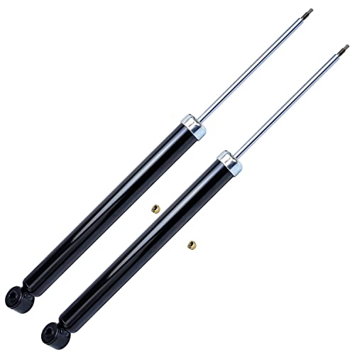 Image of Detroit Axle - Rear 2pc Shock Absorbers for 06-13 Volvo C70, 2 Shock Absorbers Assembly 2006 2007 2008 2009 2010 2011 2012 2013 Replacement