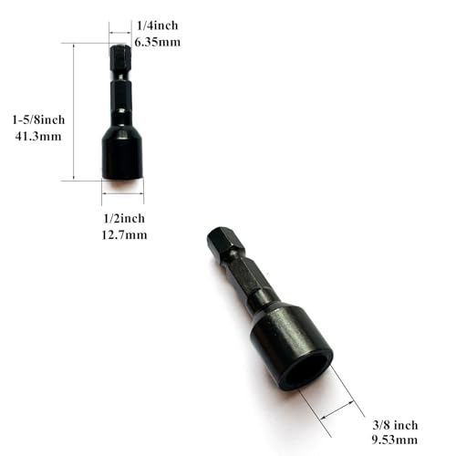 Image of 3 /8 inch-16 Hanger Bolt Driver Double Headed Wood Screws Fully All Threaded Rod Threaded Insert Hexagon Head Drill Driver Bits