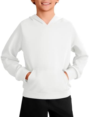 Sweat à capuche pour garçons Haloumoning avec poche kangourou tendance de 5 à 14 ans