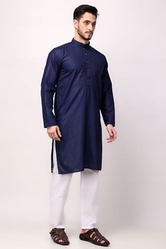 Image of Royal Kurta Men's Cotton Printed Kurta Pyjama
