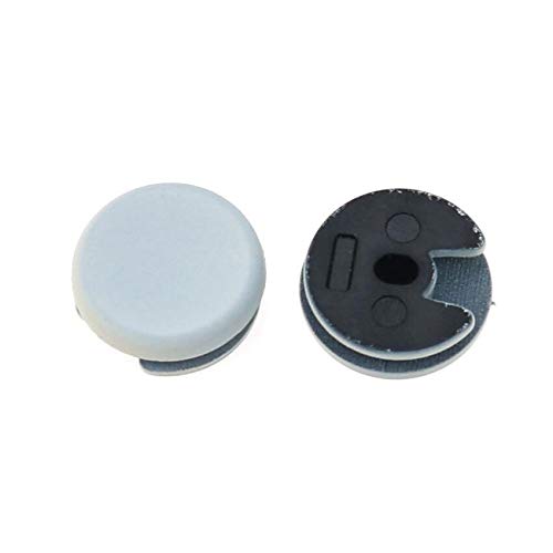 Image of 2pcs Plastic 3D Analog Controller Stick Cap 3D Joystick Cap Cover Button Replacement for 3DS 3DS XL LL 2DS New 3DS XL 3DS LL (White)