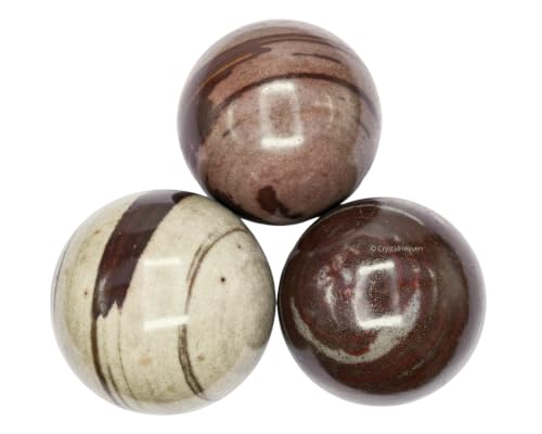 Image of Certified Narmada Shiva Lingam Crystal Ball for Meditation - Premium Crystal Vastu Items for Home and Feng Shui Items for Good Luck - Ideal for Pooja Supplies and Spiritual Practices (2.5 inch Inch)